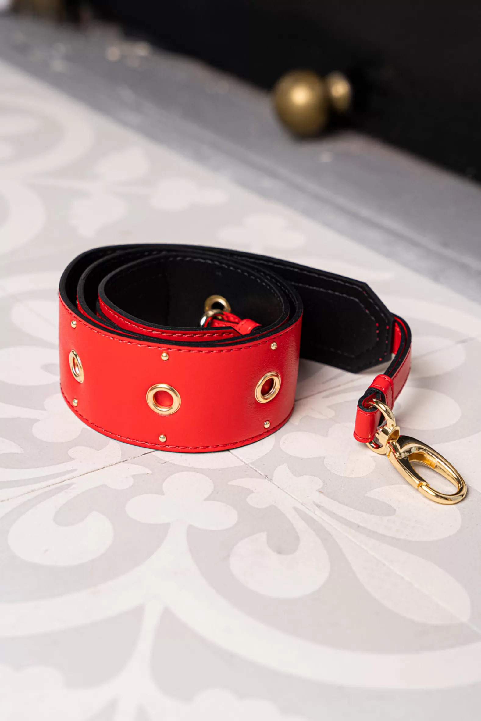 Minuit sur Terre Anse Oeillets Rouge Baiser< Straps For Bags