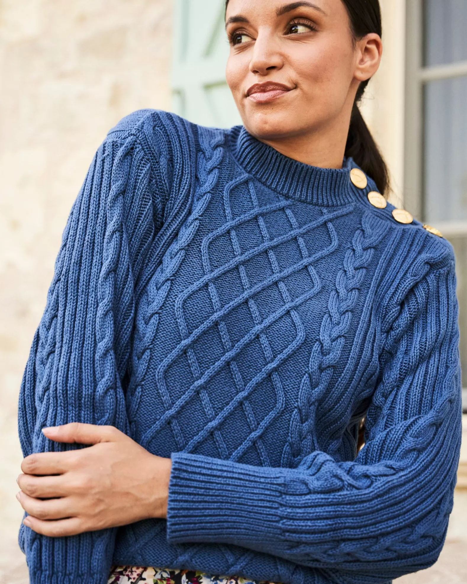 Minuit sur Terre Boréal Bleu Glacier< Sweaters & Vests