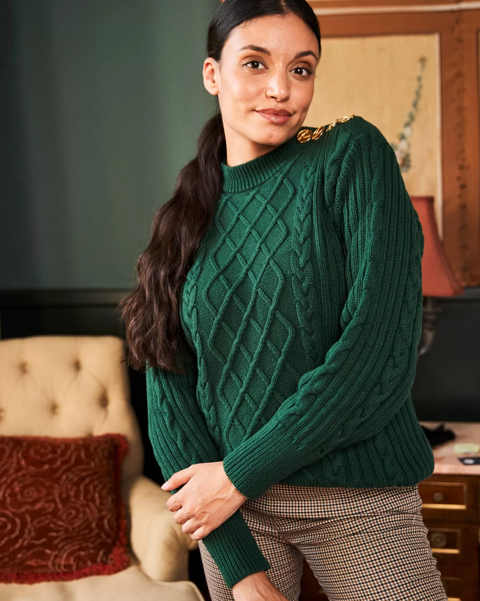 Minuit sur Terre Boréal Vert Forêt< Sweaters & Vests