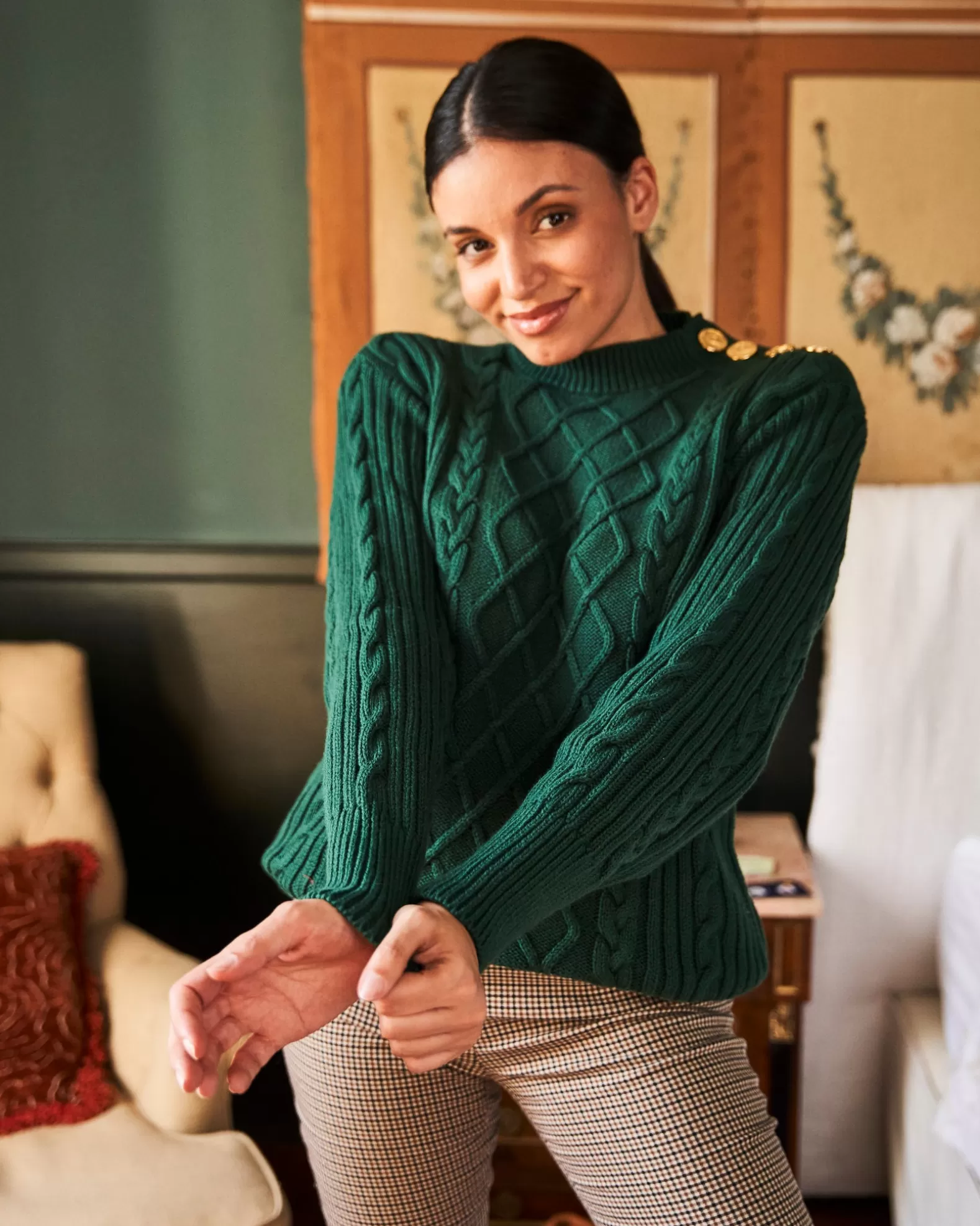 Minuit sur Terre Boréal Vert Forêt< Sweaters & Vests