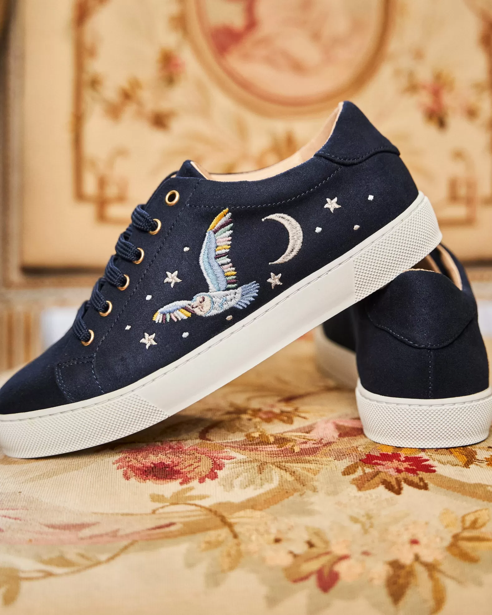 Minuit sur Terre Virevolte Edwige Bleu< Sneakers